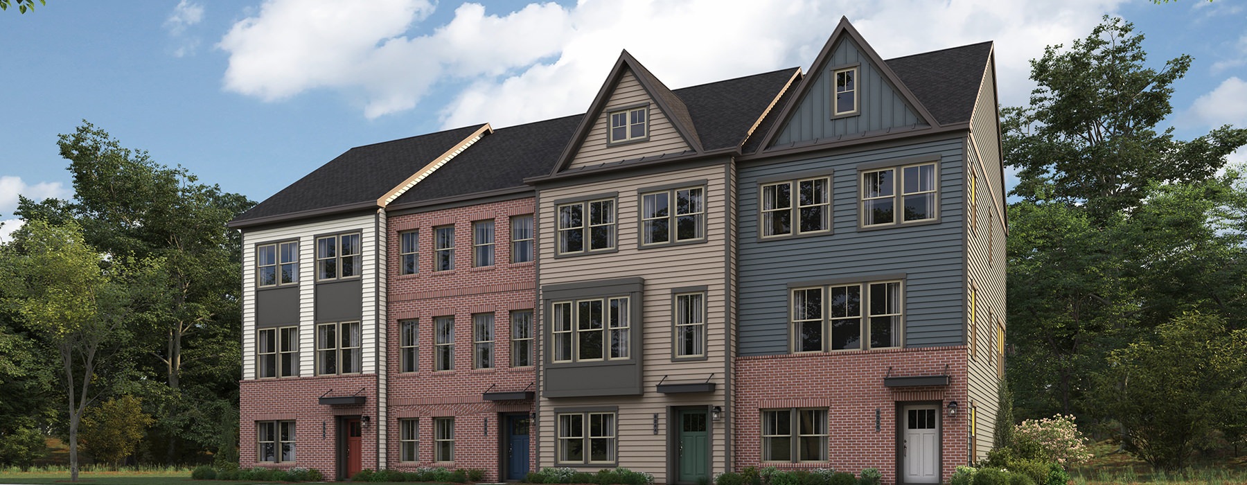 rendering of townhomes